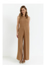 K184 Джемпер с широкими штанинами - бежевый