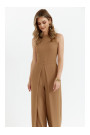 K184 Джемпер с широкими штанинами - бежевый