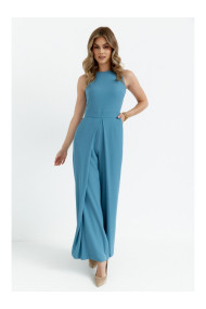 K184 Джемпер с широкими штанинами - небесно-голубой