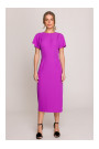 S398 Pencil dress with split on the side - lavender
