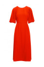 S399 Puff sleeve dress - coral