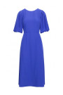 S399 Puff sleeve dress - blue