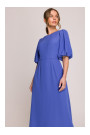 S399 Puff sleeve dress - blue