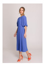 S399 Puff sleeve dress - blue