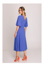 S399 Puff sleeve dress - blue
