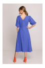 S399 Puff sleeve dress - blue