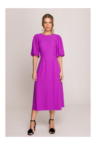 S399 Puff sleeve dress - lavender