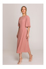 S399 Puff sleeve dress - rose
