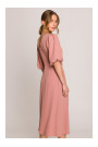 S399 Puff sleeve dress - rose