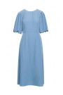 S399 Puff sleeve dress - sky blue