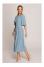 S399 Puff sleeve dress - sky blue