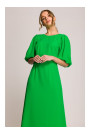 S399 Puff sleeve dress - green