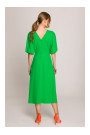 S399 Puff sleeve dress - green