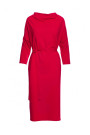 S403 Oversized knit dress - red