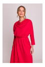 S403 Oversized knit dress - red