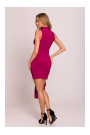 M841 Tie front mini dress - ruby