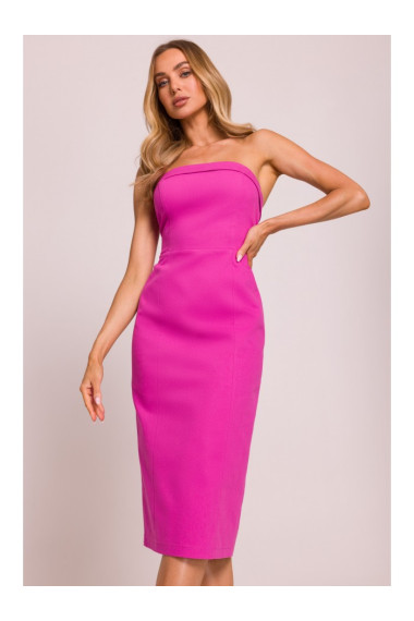 M843 Denim midi dress - pink