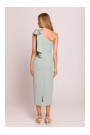 M847 One shoulder bow dress - mint