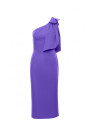 M847 One shoulder bow dress - light purple