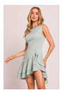 M850 Ruffled mini dress - mint