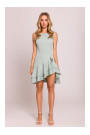 M850 Ruffled mini dress - mint