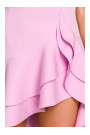 M850 Ruffled mini dress - candy pink