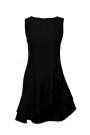 M850 Ruffled mini dress - black