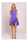 M850 Ruffled mini dress - light purple