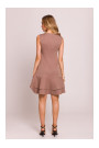 M850 Ruffled mini dress - mocca