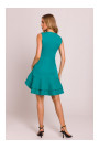 M850 Ruffled mini dress - turquoise