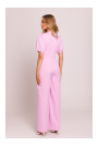 M852 Puff sleeve jumpsuit - candy pink