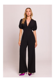 M852 Puff sleeve jumpsuit - black