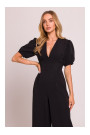 M852 Puff sleeve jumpsuit - black