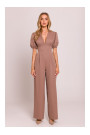 M852 Puff sleeve jumpsuit - mocca