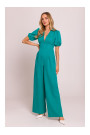 M852 Puff sleeve jumpsuit - turquoise