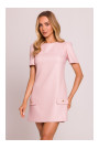 M855 A-line mini dress - peach