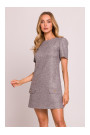 M855 A-line mini dress - graphite