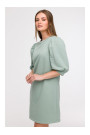 B291 A-line dress with puff sleeves - mint