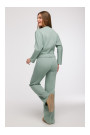 B292 Wrap front sweatshirt - mint