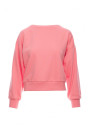 B293 Open back sweatshirt - coral