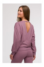 B293 Open back sweatshirt - heather