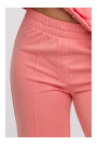 B296 Wide leg trousers with front seams - coral