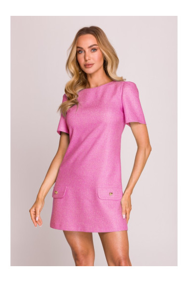 M855 A-line mini dress - fuchsia