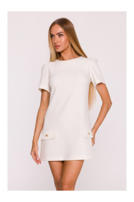 M855 A-line mini dress - cream