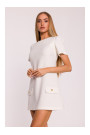 M855 A-line mini dress - cream