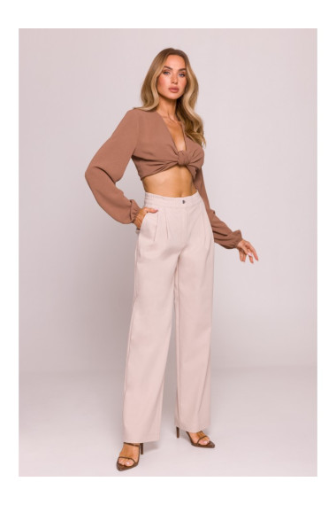 M799 Wide leg trousers - beige