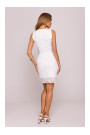 M864 Mini dress with lace panels - ecru