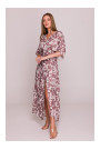 S405 Wrap maxi dress with print - model 2