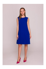 S408 Sleeveless shift dress - royal blue