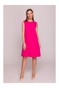 S408 Sleeveless shift dress - pink
